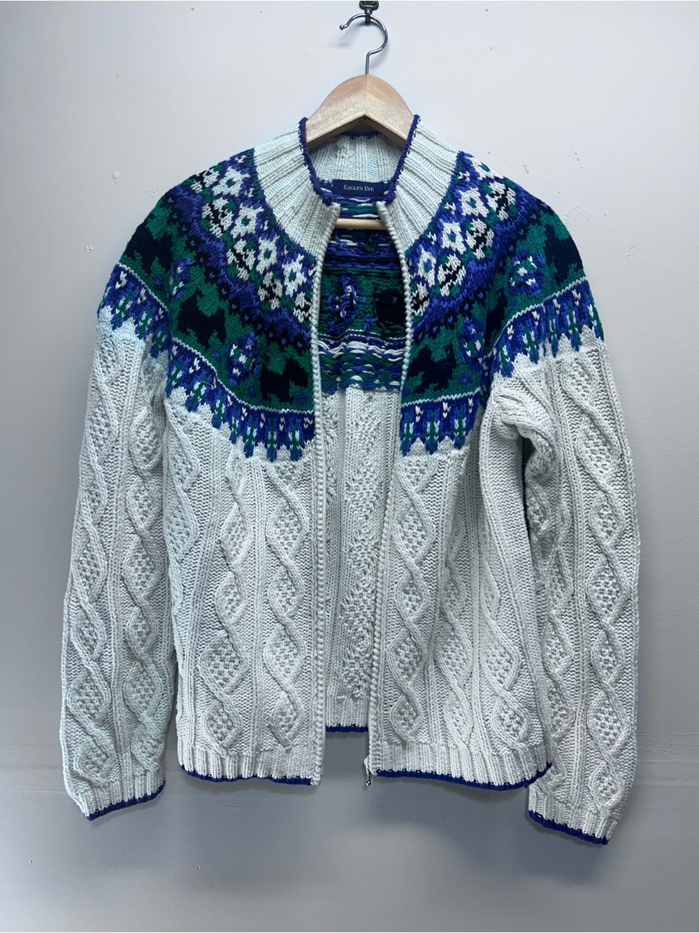 Eagle's Eye Vintage knit cardigan sweater L